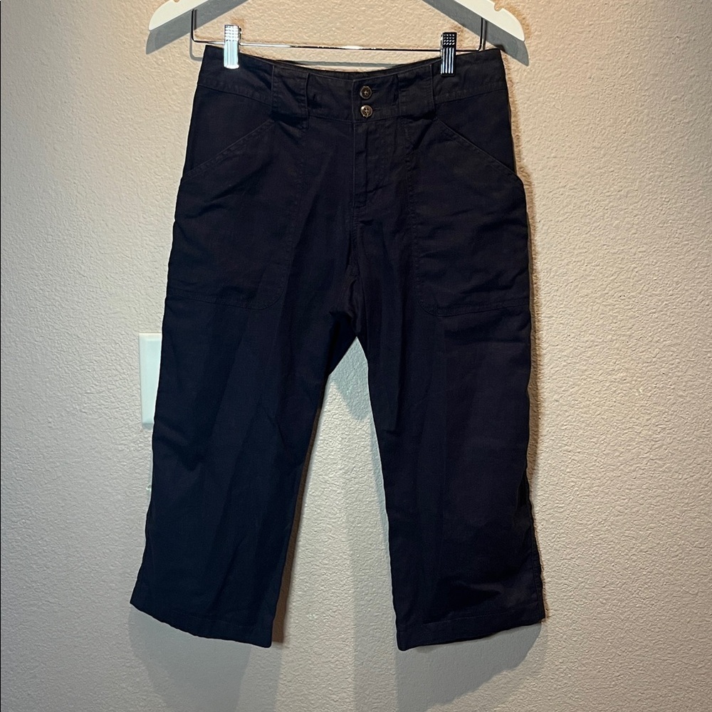 Patagonia Women’s Island Hemp Cropped Capri Pants Blue Size 4 - Picture 2 of 11